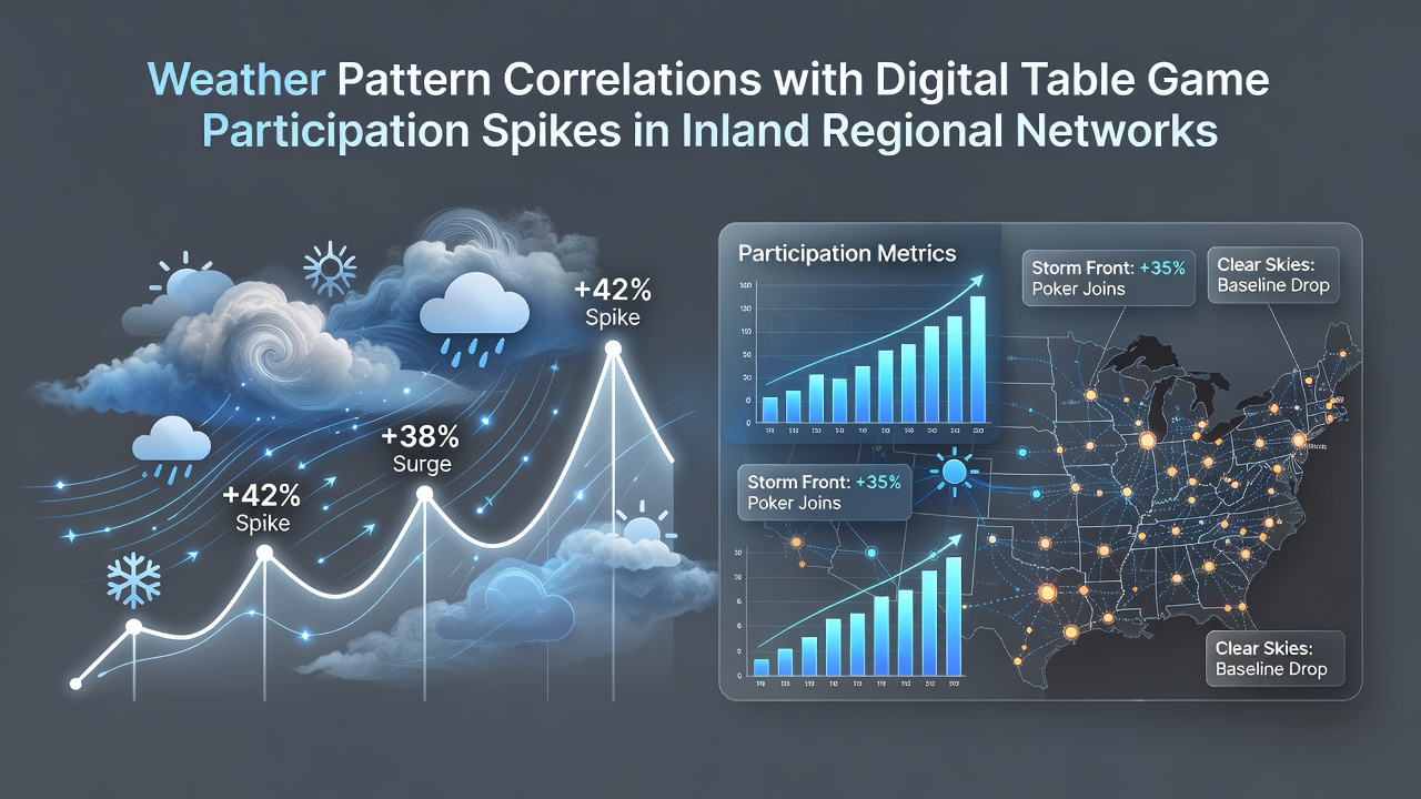 Satellite view of inland weather systems over regional gaming networks in the Midwest and central plains